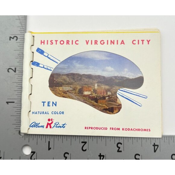 Historic Virginia City Souvenir Mini Photo Book Nevada Kodachrome Repros - Picture 6 of 11
